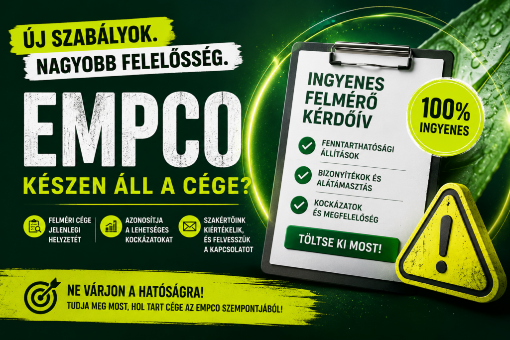 Készen áll cége az EMPCO-ra? Töltse ki ingyenes önértékelő kérdőívünket!